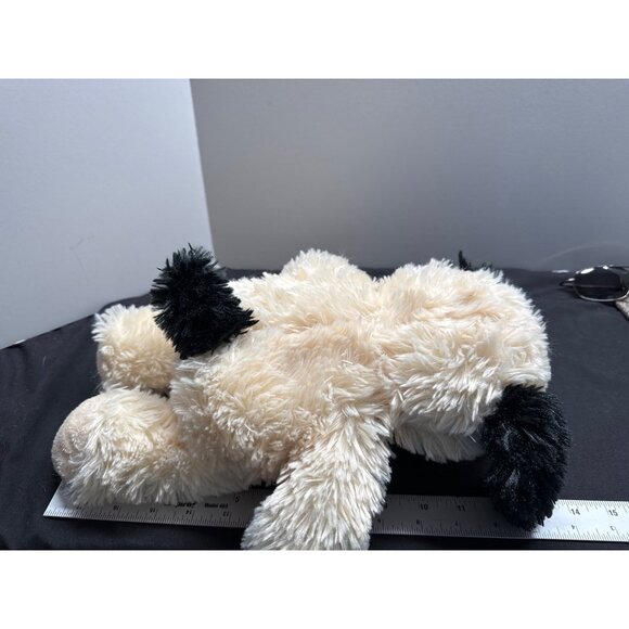 DanDee Dan Dee Soft & Cuddly Plush Dog Toy 12" Beige & Black Floppy Ears Stuffed - Picture 4 of 8
